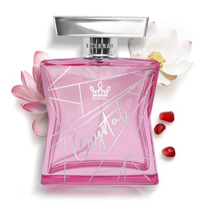 Eternal Crystal EDP Inspired by V.ersace Bright Crystal, 3.4 oz (100ml) Long-lasting, Vegan, Clean Ingredients, Perfume Spray, 2000 sprays per bottle