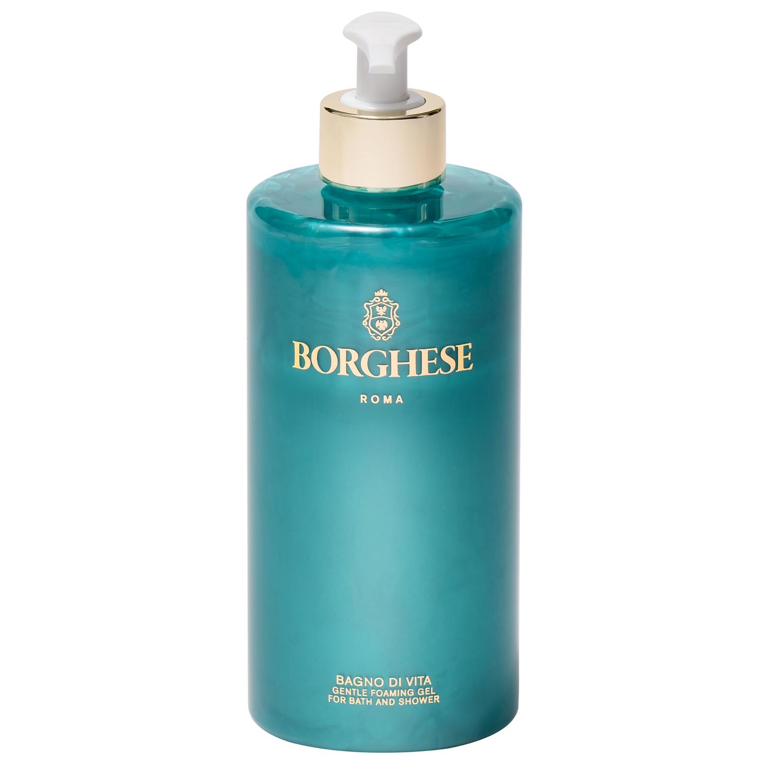 Borghese Bagno di Vita Gentle Foaming Bath &amp; Shower Gel - Aromatherapy Hydrating Body Wash with Thyme, Chamomile &amp; Sweet Almond Oil For All Skin Types