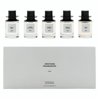 Zara Emotions Fragrances Discovery Set Perfume for Women EDP Eau De Parfum 5x 7.5 ML (0.25 FL. OZ)