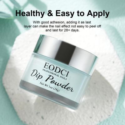 EODCI Sky Blue Dip Powder Color, Nail Dipping Powder French Powder Pro Collection System Nail Art Starter Manicure Salon DIY at Home, Odor-Free&Long-Lasting, No Needed Nail Lamp Curing, 1 Oz
