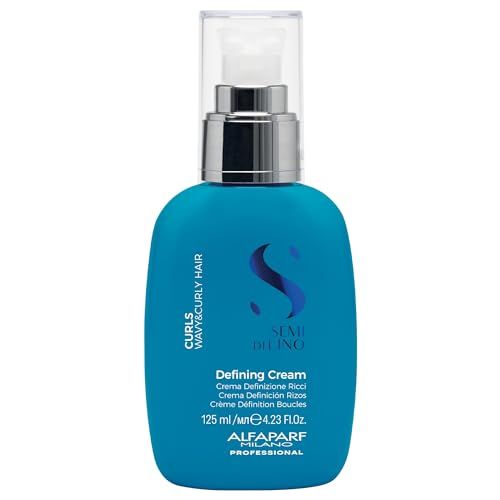 Alfaparf Milano Semi Di Lino Curl Defining Cream - Hair Styling Curl Activator - Replenishes Hair Hydration with Flaxseed Oil &amp; Vitamin E - Lightweight, Vegan Hair Care (4.23 oz)