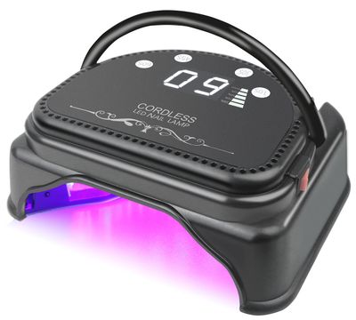Lumcrissy Professional Cordless UV LED Nail Lamp, Rechargeable Led UV Gel Nail Dryer, UV Light for Nails,Portable LED Gel Nail Curing Dryer, Curing Lamp with Touch Screen Sensor
