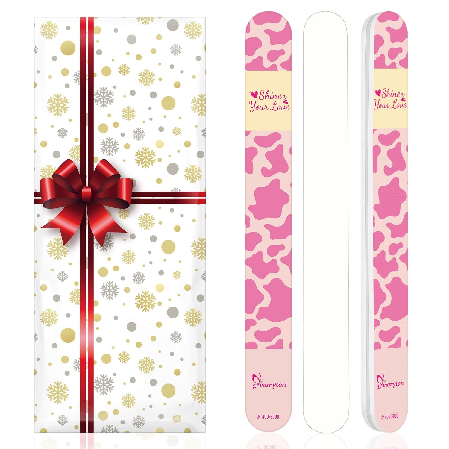 Maryton Nail Buffer, Gifts for Women, Ultra Shine Nail Buffers Buffing File for Natural Nail Care, Valentines Day Gifts for Her