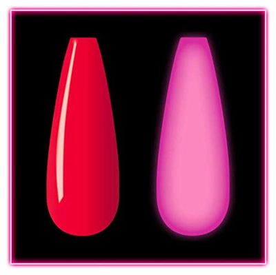 Kiara Sky Glow Collection Dip Powder 1 oz | Activate with UV, LED or sunlight | Red Hot Glo
