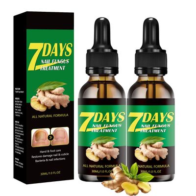 2PCS Ginger Nail Treatment, Ginger Cuticle Care Oil for Nails, Multi-Purpose Nail Repair Nutrient Oil (01)