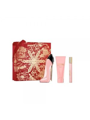 Carolina Herrera Good Girl Blush 3-Piece Gift Set for Women, (2.7 Oz Eau De Parfum Spray 3.4 Oz Body Lotion 0.33 Oz Travel Spray)