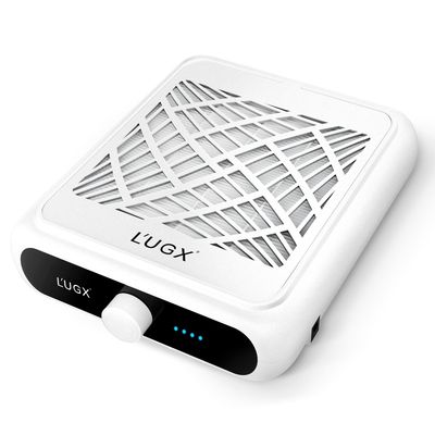 LUGX Rechargeable Nail Dust Collector with 2 Reusable Filter, Professional Nail Vacuum Dust Collector Nail Tech Fan Extractor Powerful Suction Machine, Perfect for Home Salon Use