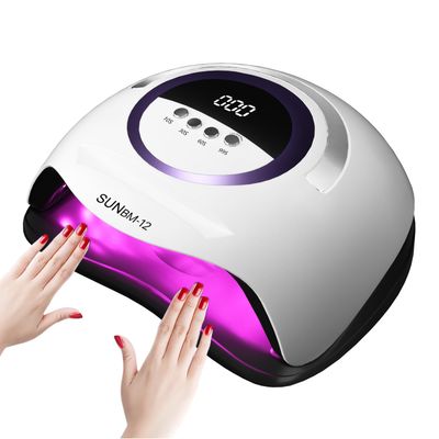 UV LED Nail Lamp with 72 Beads, 300W Nail Curing Lamps for Gel Polish with Automatic Sensor/4 Timer Setting,Led Nail Dryer, Professional Nail Art Drying Tools for Fingernail and Toenail.BM-12 PRO