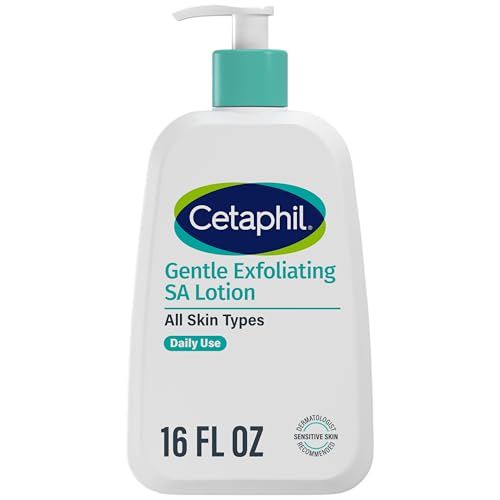 Cetaphil Gentle Exfoliating SA Lotion, Lightweight Moisturizer for All Skin Types, 16 Fl oz Pump Bottle, Salicylic Acid, Mandelic Acid &amp; Gluconolactone, Gently Exfoliates, Dermatologist Recommended...