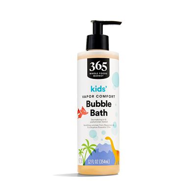 365 by Whole Foods Market, Kids Vapor Comfort Bubble Bath, Rosemary &amp; Eucalyptus Essential Oils, 12 Fl Oz