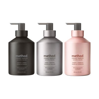 Method Foaming Hand Soap Amber, Violet Lavender, and Vanilla Raspberry Variety Pack 3 ct. 10 oz.