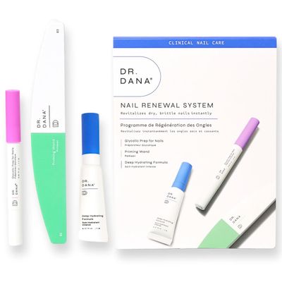 Dr. Dana Nail Repair Kit for Damaged Nails - Strengthening &amp; Exfoliating Treatment with Glycolic Acid, Nail Primer, Hydrator &amp; Priming Wand for Shiny, Healthy Nails, Halal Certified Nail Care Kit