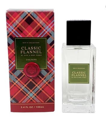 Bath &amp; Body Works Classic Flannel Mens Fragrance 3.4 Ounces Cologne Spray