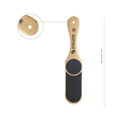 Multi Grit Wooden Pedicure Foot File Three-Sided Abrasive (60/80/100/120 Grit) STALEKS Beauty&amp;Care ABC 10/3