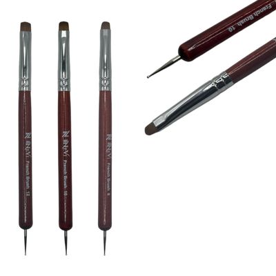 NEVI USA 2-Piece Sable Brush Set: Professional Acrylic French Manicure Clean-up Brush and Bend Nail Dotting Pen | Essential Tools for Precision Nail Art and Clean Cuticles (12)