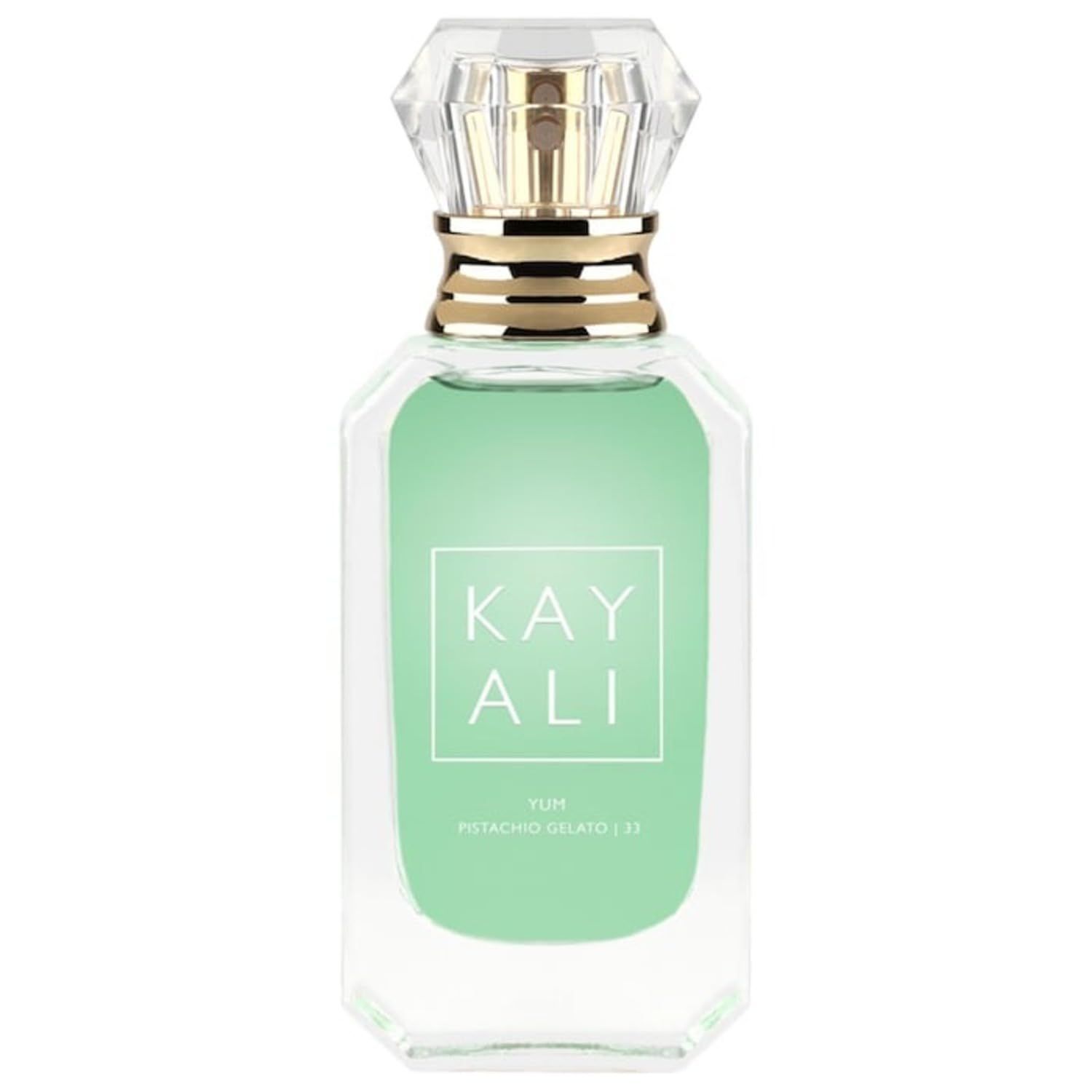 Huda KAYALI Beauty Yum Pistachio Gelato | 33 Eau de Parfum Intense Travel Size Spray (10 ml/0.33 fl oz)