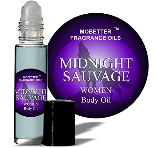 MOBETTER FRAGRANCE OILS Midnight Sauvage Women Perfume Body Oil 1/3 oz roll on, long lasting, travel size