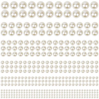 1980Pcs Self Adhesive Pearl Stickers, Shynek Pearls Sticker Gems for Hair, Face, Makeup, Eye, Nail, Crafts, Assorted Sizes