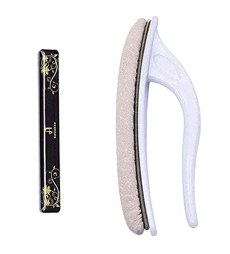 Premium Upgrade Nano Glass Nail File and Chamois Nail Buffers for Acrylic Nails / All in One Step / beUakso Natural Nail Buffer and Shine Kit