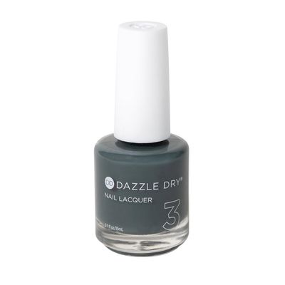 Dazzle Dry Nail Lacquer (Step 3) - Northern Lights - A full coverage, grey-toned turquoise. Full coverage cream. (0.5 fl oz)