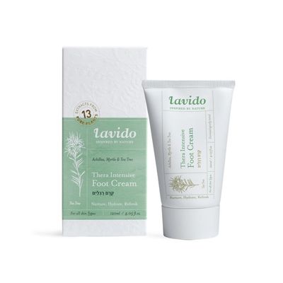Lavido - Natural Thera Intensive Foot Cream | Treat, Deodorize Condition Dry, Cracked Skin (4 oz | 120 ml)