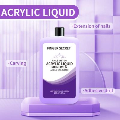 Acrylic Liquid Monomer 120ml/4.2fl.oz Nail Acrylic Liquid Nail Liquid Monomer,Liquid Monomer for Acrylic Nails,Acrylic Liquid for Acrylic Powder Nails Extension Acrylic Nail Kit