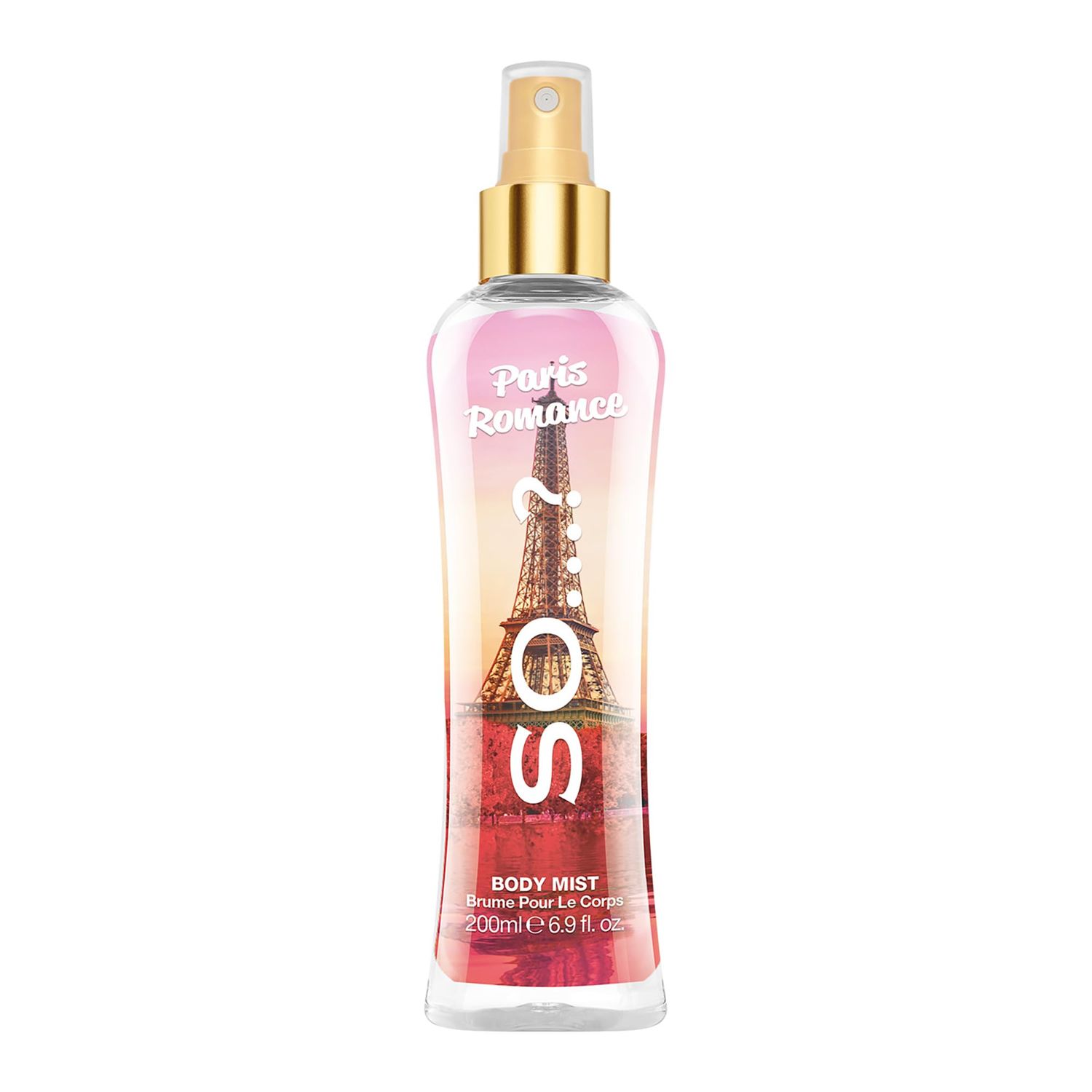 So? Paris Romance Body Mist Fruity Floral Perfume with Over 800 Sprays - Ideal Gifts Body Spray for Women - 6.9 oz