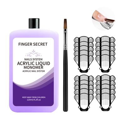 Acrylic Liquid Monomer 120ml/4.2fl.oz Nail Acrylic Liquid Nail Liquid Monomer,Liquid Monomer for Acrylic Nails,Acrylic Liquid for Acrylic Powder Nails Extension Acrylic Nail Kit