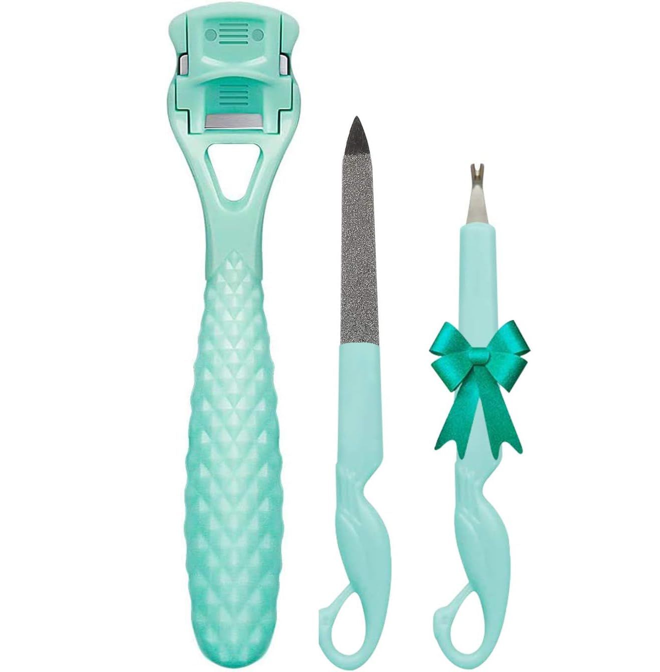 Foot Care Pedicure Callus Shaver Hard Skin Remover, Sichy Heel Scraper for Feet, 10 Replacement Slices 1 Stainless Steel Callus Shaver Foot Care Tools Hard Dry Skin Remover for Hand Feet