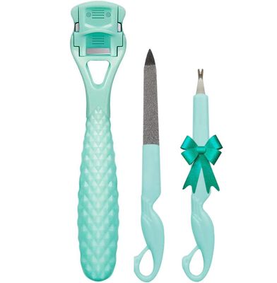 Foot Care Pedicure Callus Shaver Hard Skin Remover, Sichy Heel Scraper for Feet, 10 Replacement Slices 1 Stainless Steel Callus Shaver Foot Care Tools Hard Dry Skin Remover for Hand Feet