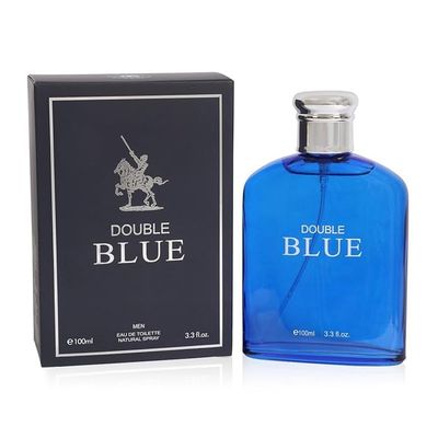 Viaan Krishna Double Blue Cologne Eau De Toilette Mens Fragrance 3.3oz/100ml, Natural Spray, Long Lasting