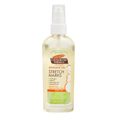 Palmers Cocoa Butter Formula Massage Oil for Stretch Marks and Pregnancy Skincare, 3.4 Ounces