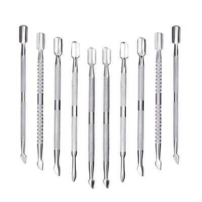 10Pcs Cuticle Pusher Remover and Cutter, Creatiee Double Ended Stainless Steel Cuticle Cleaner Nail Gel Polish Removal, Manicure Pedicure Nail Tools for Fingernails Toenails - Professional &amp; Durable