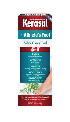 Kerasal 5-in-1 Athletes Foot Silky Clear Gel, 0.42 oz