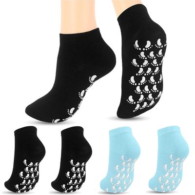 2 Pairs Moisturizing Gel Socks for Men and Women - Silicone Soft Foot Care Socks Moisturizing Socks for Dry Cracked Feet Lotion Socks for Repairing and Softening Skins Standard Size