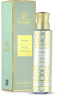 Hamidi Non Alcoholic Natural White Musk Tahara Water Perfumes for Unisex 100ML - Signatures Collections - perfume for men - perfume for women - fragrance - Offers - Alcohol Free - Long Lasting