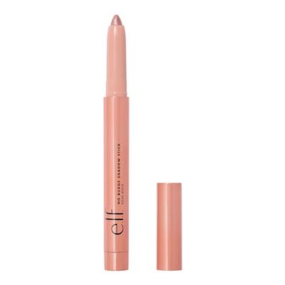 e.l.f. No Budge Shadow Stick, Long-Lasting Cream Eyeshadow Stick For High-Pigment, Metallic Color, Vegan &amp; Cruelty-Free, Rose Gold