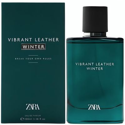 Zara Vibrant Leather Winter Cologne Men EDP Eau De Parfum 100 ML (3.38 FL OZ)