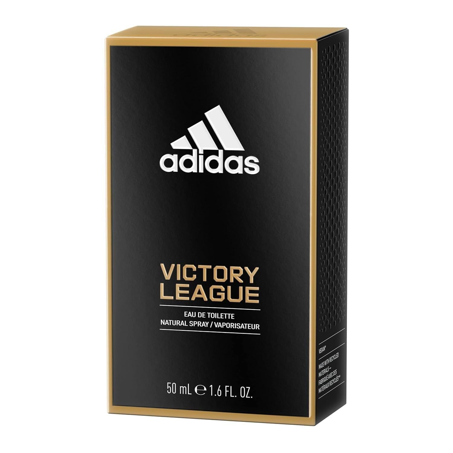 adidas Victory League Eau de Toilette 1.7 fl oz (Pack of 1), Notes of Lavender, Mint, and Cardamom, Mens Fragrance, Long Lasting, Sporty Fragrance, Travel Size