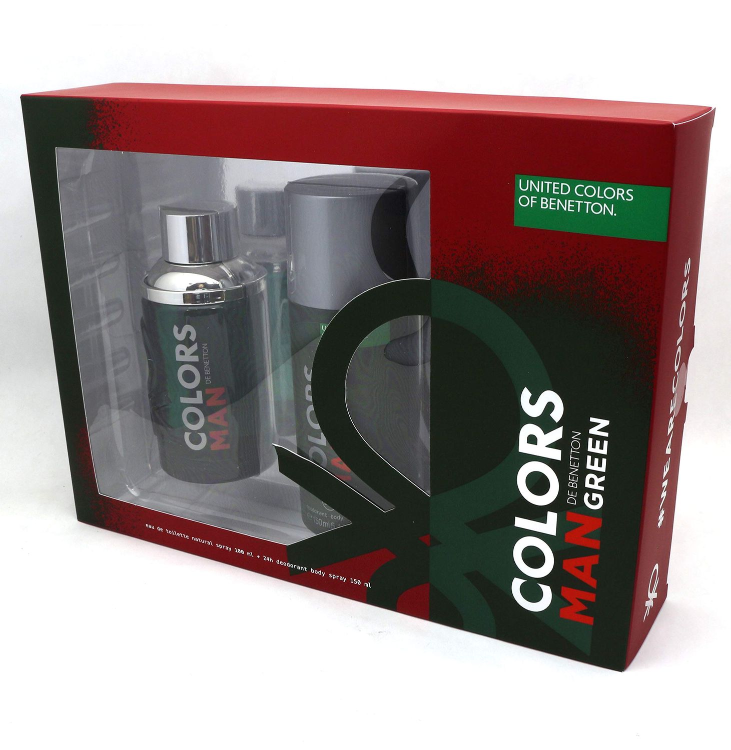 Benetton - Colors De Benetton Green - Edt Spray 3.4 Oz &amp; Deodorant Spray 5.1 Oz