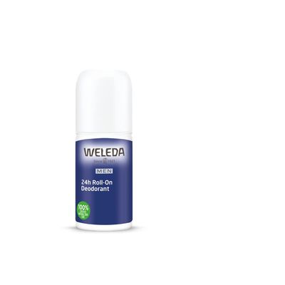 Weleda Mens 24H Roll-On Deodorant, 1.7 Fluid Ounce, Plant Rich Odor Protection with Licorice Root and Witch Hazel, No Aluminum Salts