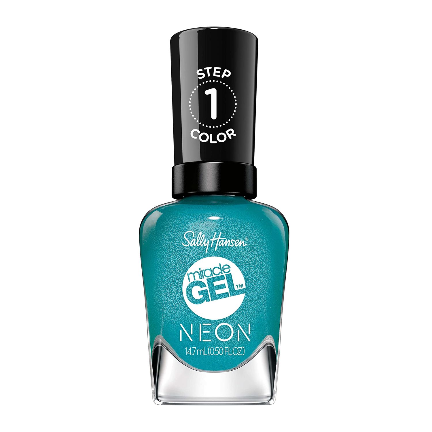 Sally Hansen Miracle Gel, Neons Sea-riously Cool, Long Lasting, Gel-Like Formula, No UV Lamp Needed, Blue Nail Polish