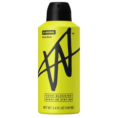 W By Jake Paul Body Spray for Men, Odor Blocking, Body Deodorant, Long Lasting Protection, Original, 3.4 fl oz