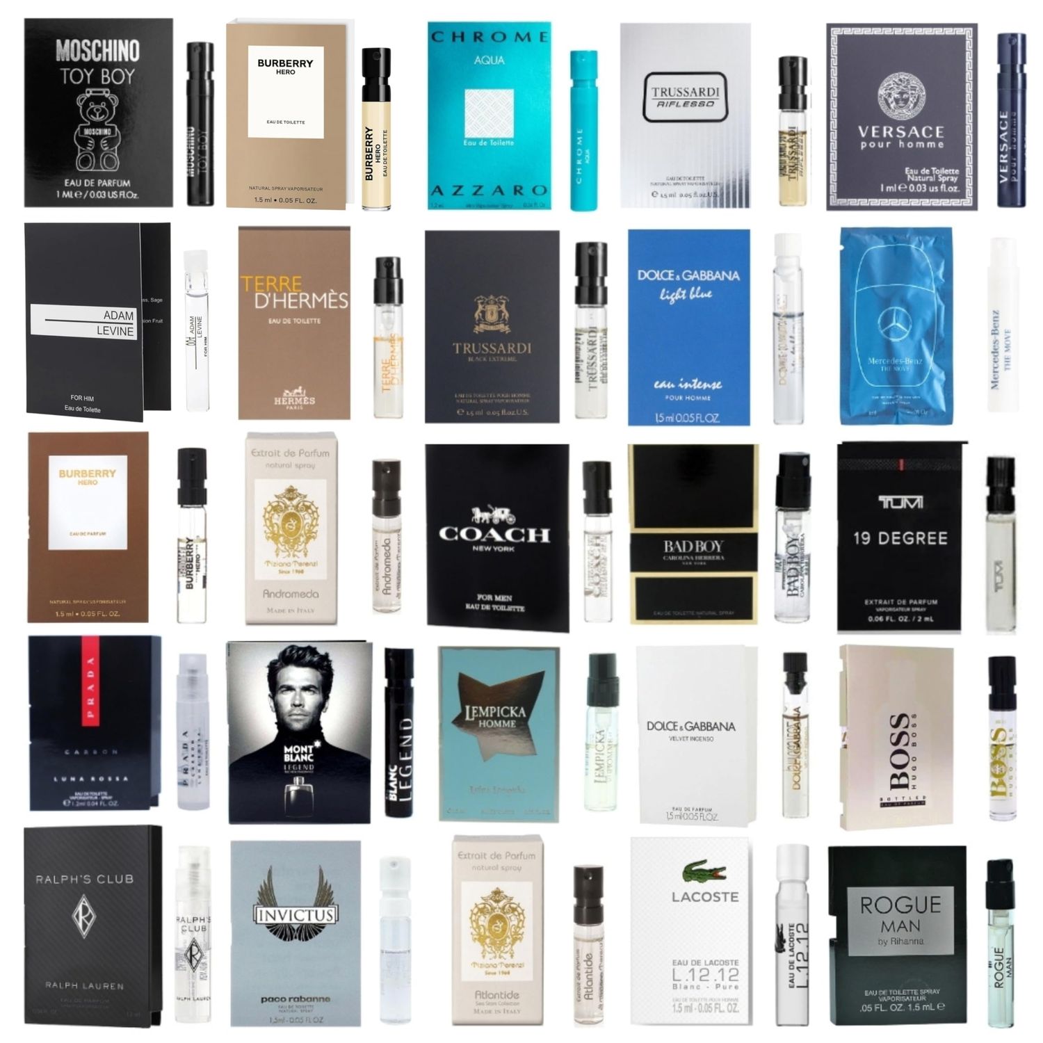 Infinite Scents Cologne Samples for Men - 12 Designer Fragrance Brands