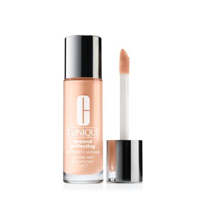 Clinique Beyond Perfecting Liquid Lightweight Full Coverage Foundation Concealer For Dry Combination to Oily Skin Types, Ivory, 1 Fl Oz