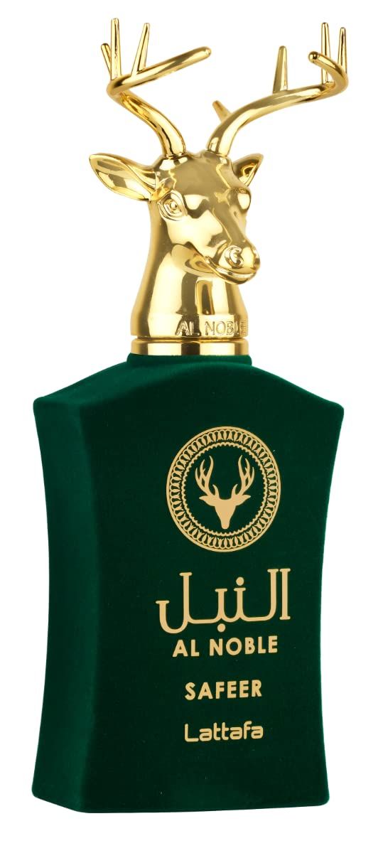 Lattafa Al Noble Safeer Eau de Parfum Spray for Unisex, 3.4 Ounce