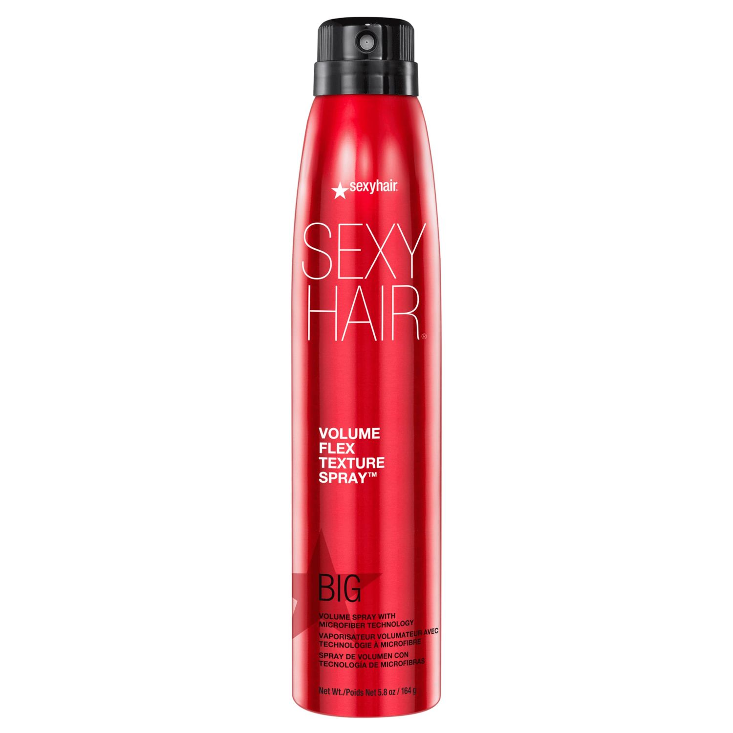 SEXYHAIR Big Volume Flex Texture Spray with Microfiber Technology, 5.8 oz, Builds Flexible Fullness, Provides Volume Up to 2x