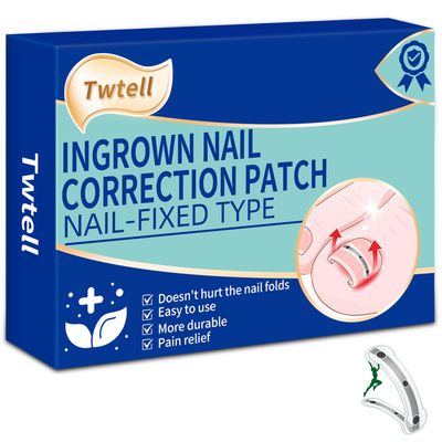 Ingrown Toenail Treatment Kit Titanium Alloy for Quick Relief - 5 Multi-Sizes, Nails Corrector Tool &amp; Remover Strips - Ingrown Toe Nail Relief, Home Use - Men, Women and Kids 10PACK