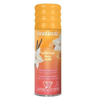 Skintimate Vanilla Sugar Shave Gel for Women | Skintimate Shaving Cream for Women, Womens Shaving Cream, Shave Cream, Shaving Foam, Womens Shave Gel with Vitamin E &amp; Shea Butter, 7oz - Pack of 6