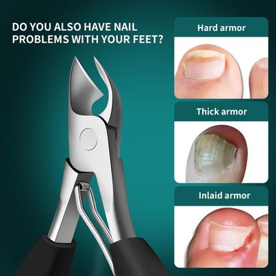 DEOU Heavy Duty Large Opening toenail Clippers, Suitable for Embedded Growth and Rough Nails, Home Pedicure Tools for Men, Women, Elderly Newly Upgraded Stainless Steel (Nail ClippersGift Box)